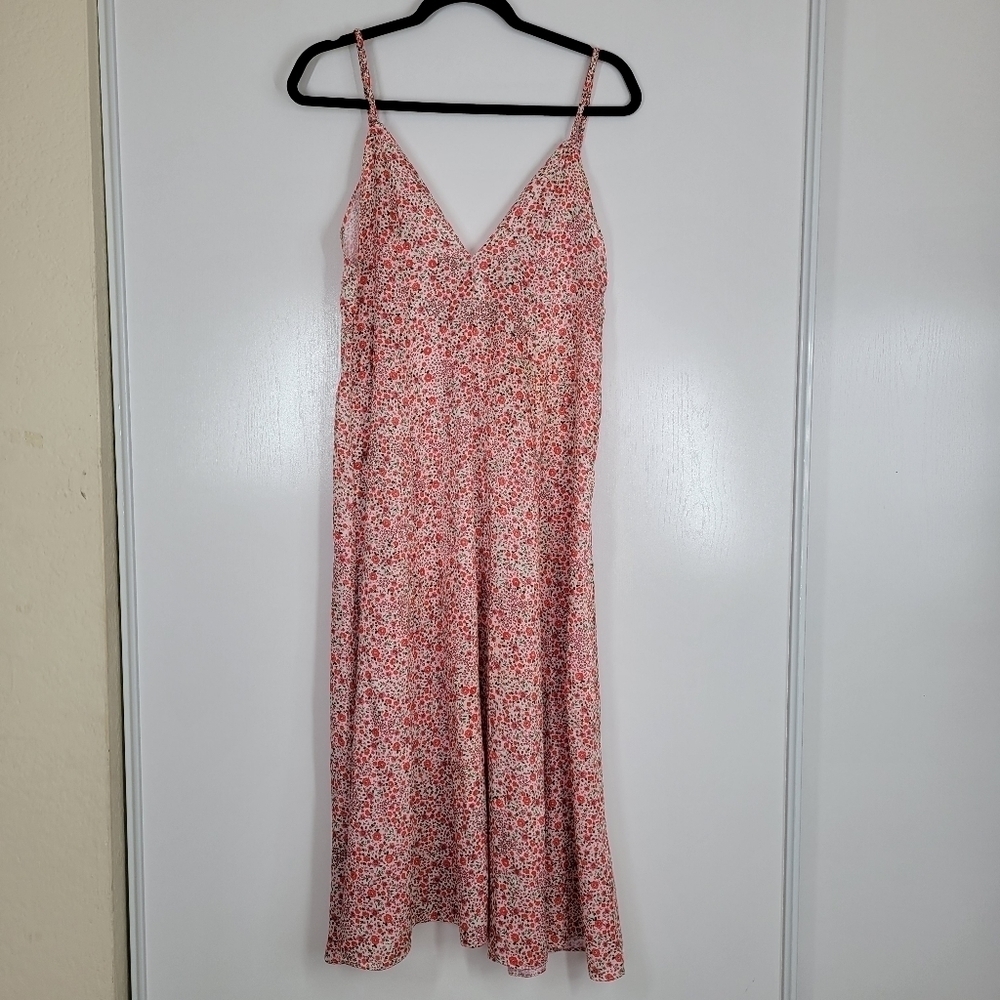 RESA‎ Hannah Ditsy Floral Slip Madi Satin Dress XS